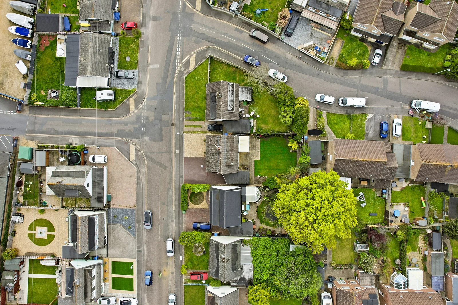 Drone image showing property context for a holiday-let listing