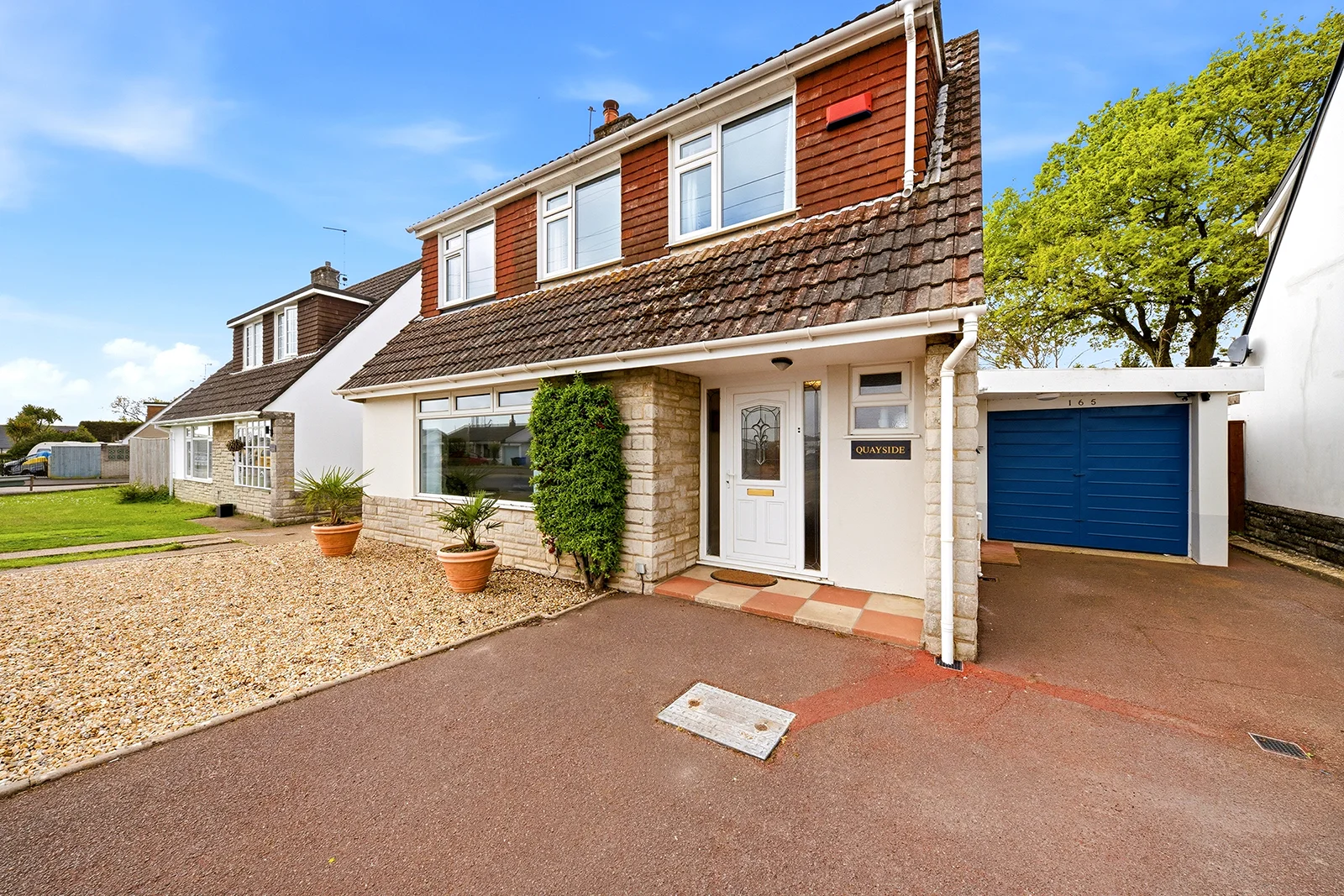 Exterior of a holiday let photographed for marketing with optional floor plans and tours