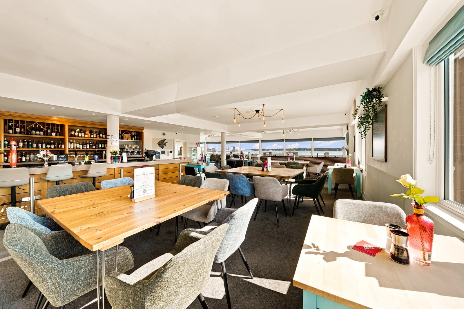 Bar and dining space