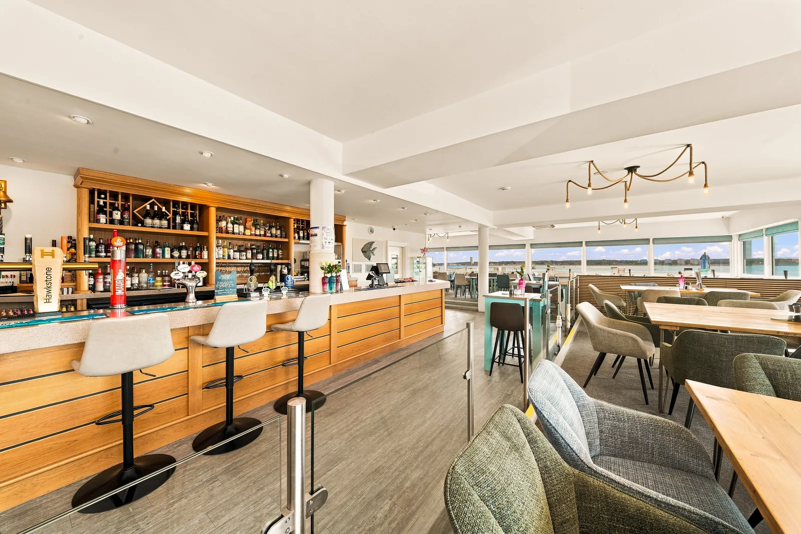 Main bar and restaurant seating