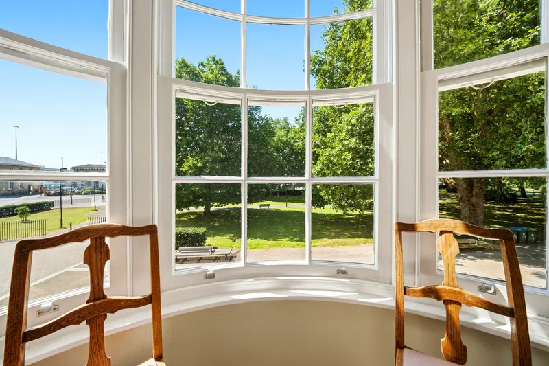 Southampton bedroom window view showing local outlook and natural light